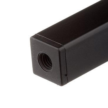 Ножка мебельная стальная 25х25х300 мм черная (1 шт.)