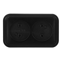 Розетка Svet накладная черная (0215-00421)