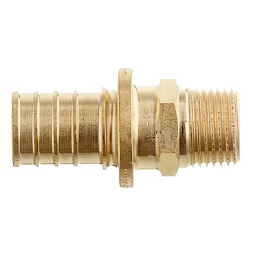 Соединитель прямой Stout 25 мм х 1/2 НР(г) латунный (SFA-0001-002512)