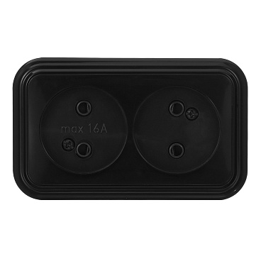 Розетка Svet накладная черная (0215-00421)