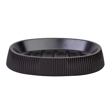 Мыльница для ванной Fixsen Black Boom настольная пластик черная (FX-411-4)