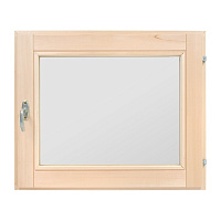 Окно деревянное 400х500х70 мм 1 створка поворотная