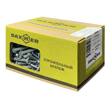 Дюбель-гвоздь 6x40 мм полукруглая манжета полипропилен (200 шт.)