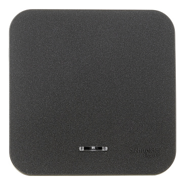 Переключатель Systeme Electric Blanca одноклавишный накладной антрацит с подсветкой (BLNVA106116)