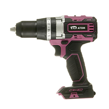 Дрель-шуруповерт ударная аккумуляторная КМ АТОМ 18 В без АКБ и ЗУ (CID-187BL)