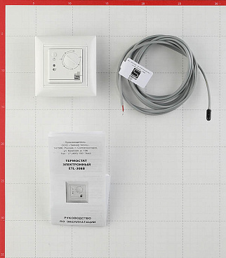 Терморегулятор электронный для теплого пола Spyheat ETL-308B белый