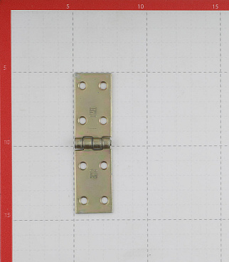 Петля 8023 карточная универсальная неразъемная 25х100 мм цинк желтый