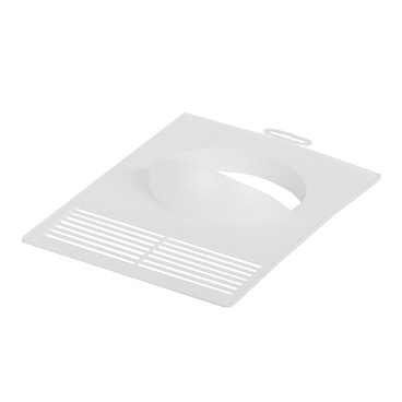 Площадка торцевая Era с решеткой и фланцем d125 мм пластиковая 180х250 мм