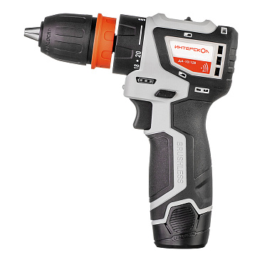 Дрель-шуруповерт аккумуляторная Интерскол ДА-10/12В 36 12 В 2 Ач Li-Ion 2 АКБ и ЗУ (687.2.2.78)