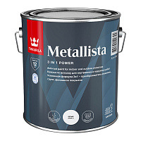 Краска по ржавчине Tikkurila/Tikkivala Metallista белая база А гладкая глянцевая 2,3 л