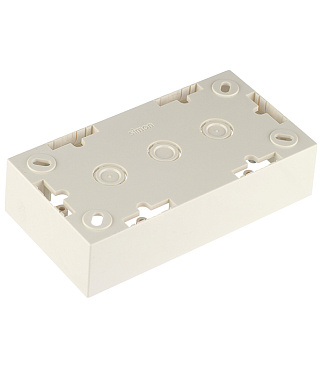 Коробка монтажная Simon 15 двухместная накладная слоновая кость (1590752-031)