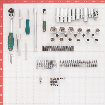 Набор торцевых головок с трещоткой Jonnesway 1/2" (S04H4524S) (24 шт.)