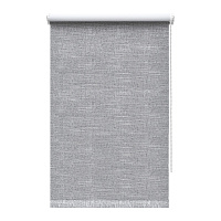 Рулонная штора блэкаут 50х160 см Decofest Каролина серая