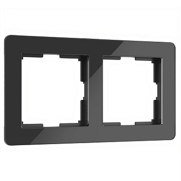 Рамка Werkel Acrylic двухместная черная (a059317)