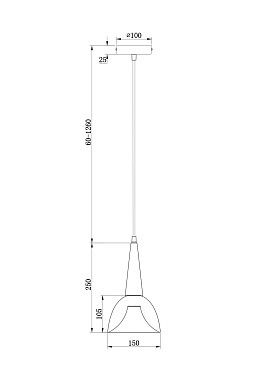 Подвесной светильник Freya FR8009PL-01GB