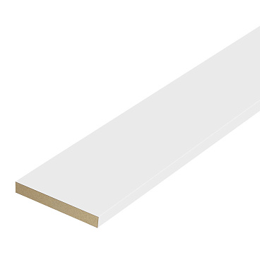 Наличник Smart 58х10х2200 мм ПВХ белый прямой (1 шт.)