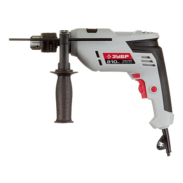 Дрель сетевая ударная Зубр ДУ-810 ЭРМ2 810 Вт ключевой патрон