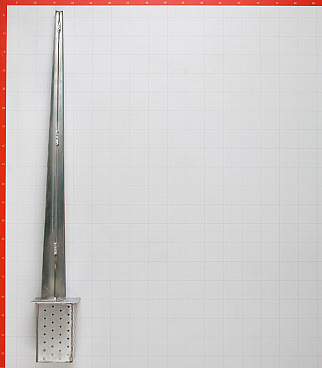 Опора столба забивная оцинкованная 90х900 мм