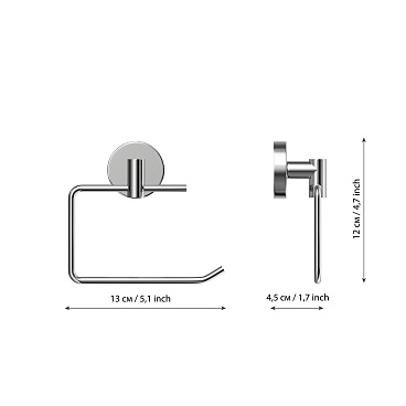 Держатель для туалетной бумаги Fora Long металл хром (L016/32)