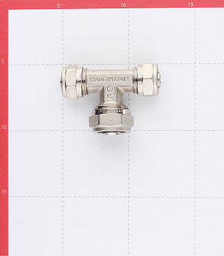 Тройник 16 обж(ц) х 20 обж(ц) х 16 обж(ц)