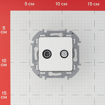 Розетка телевизионная Legrand Inspiria встраиваемая белая TV-SAT (673880)