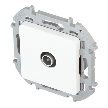 Розетка телевизионная Legrand Inspiria встраиваемая белая (673870)