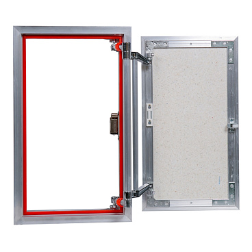 Люк ревизионный под плитку Практика EuroFormat-R алюминиевый 300х500 мм скрытый нажимной