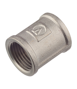 Муфта Valtec 1/2 ВР(г) х 1/2 ВР(г) латунная (VTr.270.N.0004)