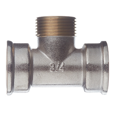 Тройник 3/4 ВР(г) х 3/4 НР(ш) латунный