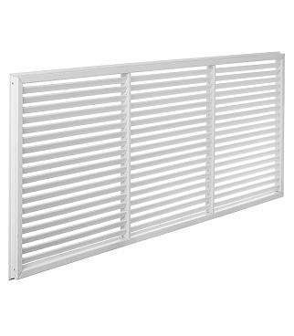 Решетка вентиляционная ПВХ Era ПР 600х1500 мм белая