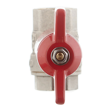 Кран шаровой латунный Valtec 1/2 ВР(г) х 1/2 ВР(г) проходной бабочка с удлиненным штоком прямой (VT.250.N.04)