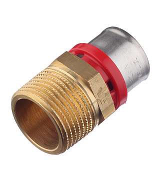 Соединитель прямой Tiemme 26(пресс) х 1 НР(ш)