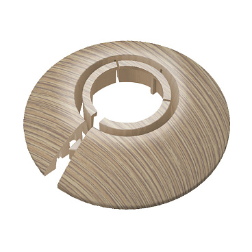 Обвод для труб ПВХ декоративный Идеал 16-22 мм дуб светлый (2 шт.)