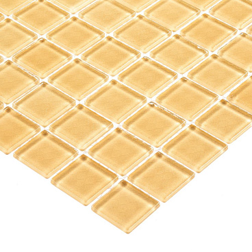 Мозаика Mir Mosaic Natural Color palette бежевая стеклянная 300х300х4 мм глянцевая