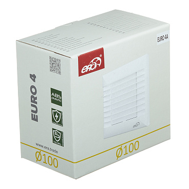 Вентилятор осевой Era Euro с автоматическими жалюзи 160х160 мм d100 мм белый