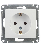Розетка Systeme Electric Glossa встраиваемая белая (GSL000143)