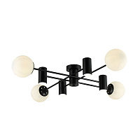 Люстра потолочная Schaffner Ollega E27 188 Вт 22 кв.м (9140-4-4 BK)