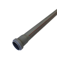 Труба канализационная Ostendorf HTEM d40x1500 мм пластиковая для внутренней канализации (111050)