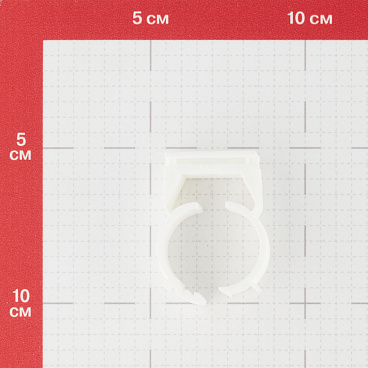 Фиксатор одинарный Henco для металлопластиковых труб 26 мм белый (BCLIP-26)