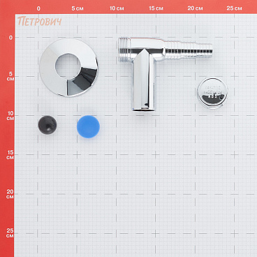 Сифон для стиральной машины McAlpine 32 мм хром (WMV-32CP)