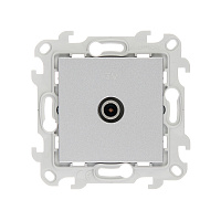 Розетка телевизионная Simon 24 Harmonie встраиваемая алюминий TV (2410475-033)