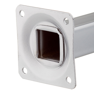 Ножка мебельная стальная 25х25х100 мм серая (1 шт.)