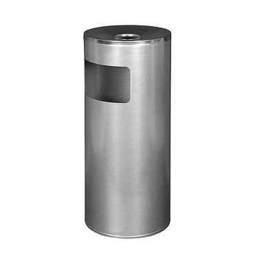 Урна мусорная 30 л металлическая алюминий