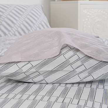 Комплект постельного белья 2-спальный бязь Melissa Main серый с простыней 180х215 см