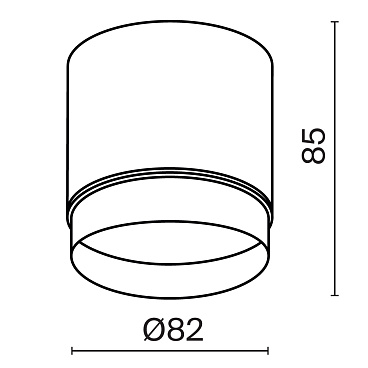 Потолочный светильник Technical C088CL-GX53-B