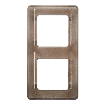 Рамка Legrand Inspiria двухместная бронза (673949)