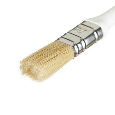 Кисть плоская смешанная щетина пластиковая ручка Beorol Universal 20х15 мм для эмалей и лаков на любой основе