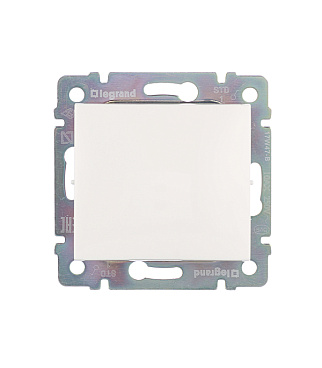 Выключатель Legrand Valena одноклавишный встраиваемый белый (694260)