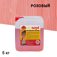 Антисептик Ecosept Огнебио проф огнебиозащитный I группа розовый 5 кг