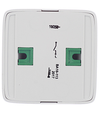 Выключатель Hegel Alfa одноклавишный накладной белый (ВА10-113)